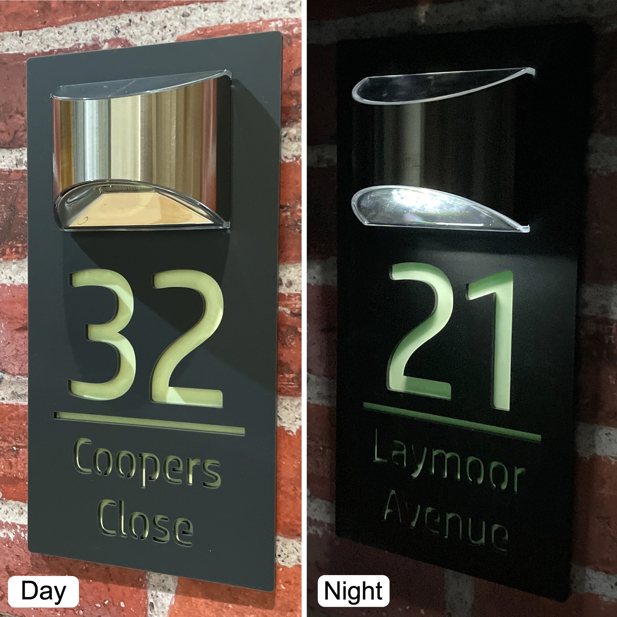 Illuminated Solar House Signs — Perfect House Signs