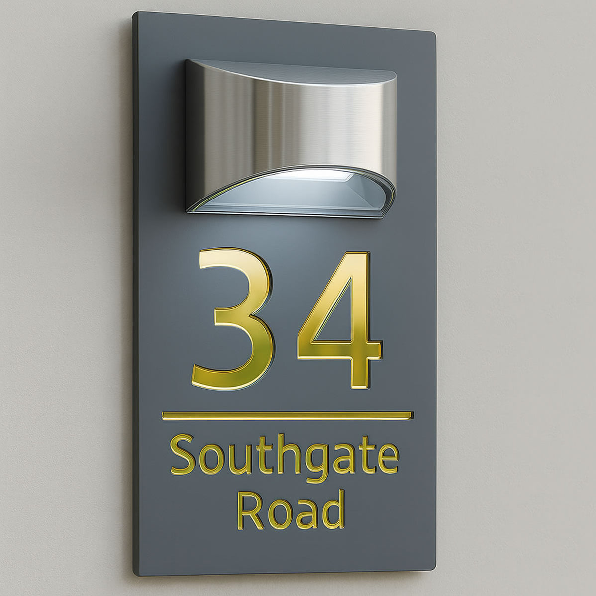 Illuminated Solar House Signs — Perfect House Signs