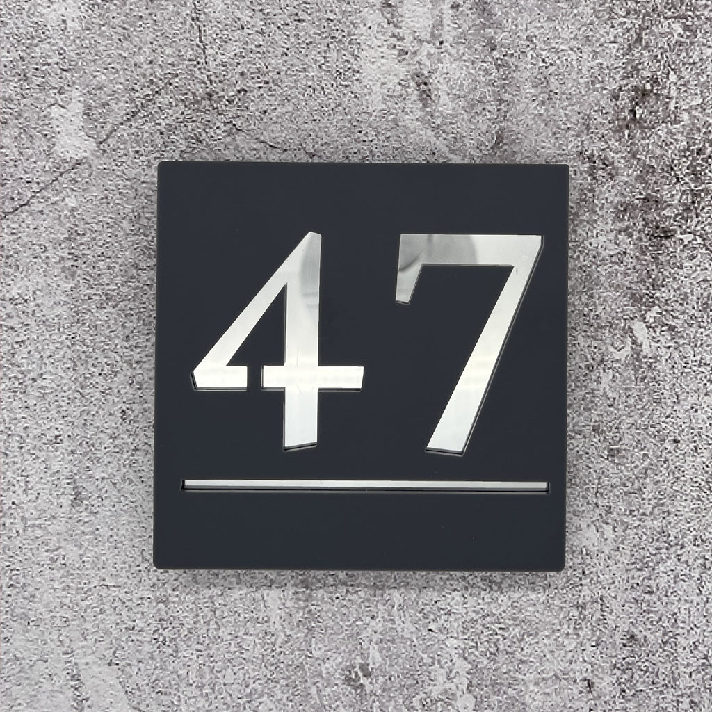 Shiny Mirror House Signs — Perfect House Signs