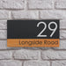 pinewood effect house number signs