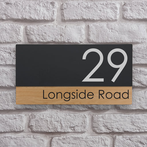 oakwood effect house number signs