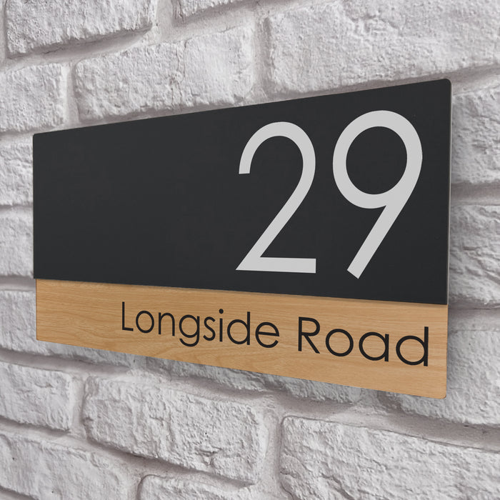 oakwood effect house number signs