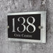 rectangle house number sign 