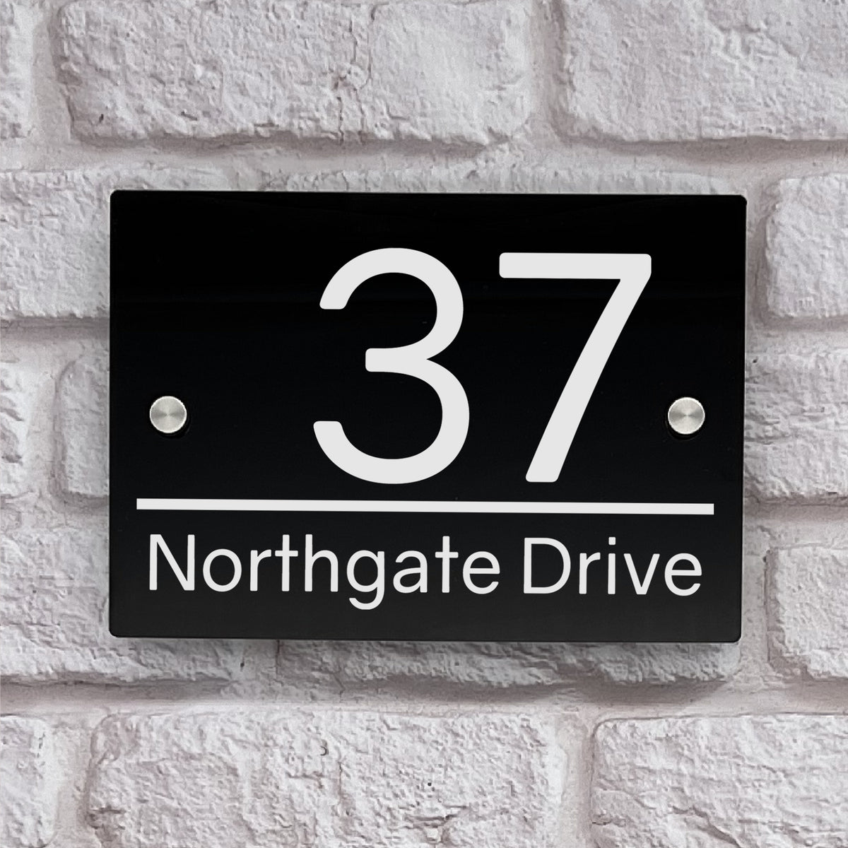Imperium House Number Sign Rectangle Classic Style Door Name Plaque ...