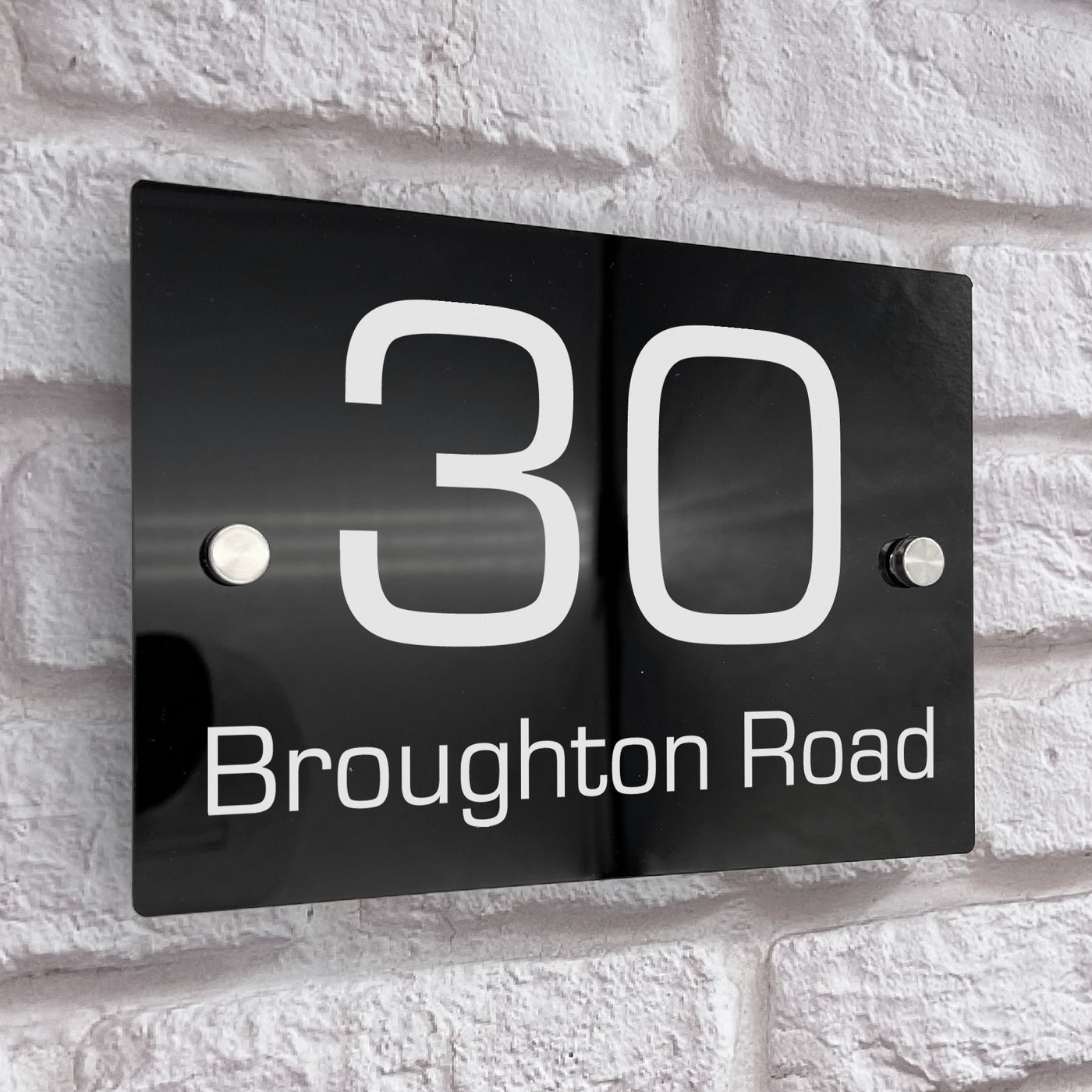 Imperium Solar House Number Signs With Solar Light Rectangle Style Doo ...